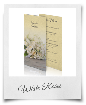 White Roses - Menu Card